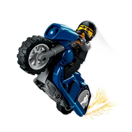 Конструктор LEGO City Stuntz Туристический трюковый мотоцикл 10 деталей (60331) - фото 2