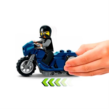 Конструктор LEGO City Stuntz Туристический трюковый мотоцикл 10 деталей (60331) - фото 3