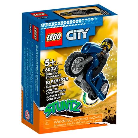 Конструктор LEGO City Stuntz Туристический трюковый мотоцикл 10 деталей (60331) - фото 7