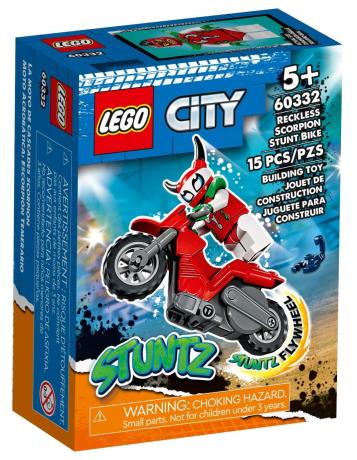 Конструктор LEGO City Stuntz Каскадерський мотоцикл Авантюрного скорпіона​ 15 деталей (60332) - фото 0