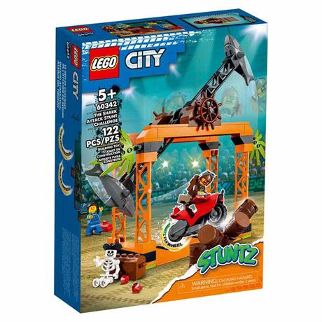 Конструктор LEGO City Stuntz Трюковое испытание Нападение Акулы 122 детали (60342) - фото 8