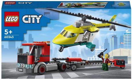Конструктор LEGO City Вантажівка для рятувального гелікоптера 215 деталей (60343) - фото 0