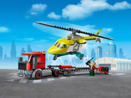 Конструктор LEGO City Вантажівка для рятувального гелікоптера 215 деталей (60343) - фото 0