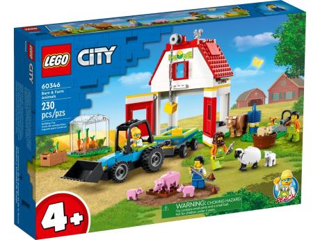 Конструктор LEGO City Тварини на фермі та у хліві 230 деталей (60346) - фото 0