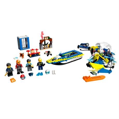 Конструктор LEGO City Police Детективные миссии водной полиции 278 деталей (60355) - фото 1