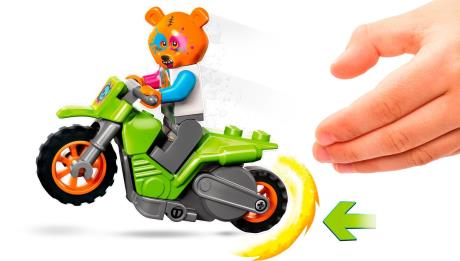 Конструктор LEGO City Каскадерский мотоцикл ведмедя 10 деталей (60356) - фото 0