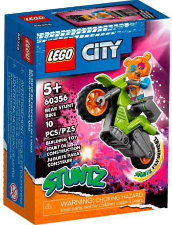 Конструктор LEGO City Каскадерский мотоцикл ведмедя 10 деталей (60356) - фото 0