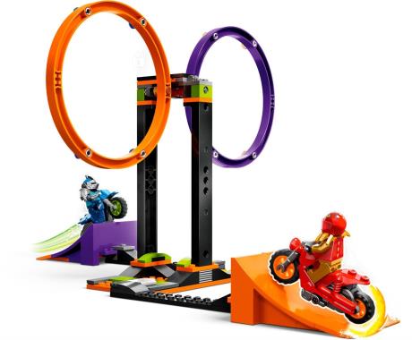 Конструктор LEGO City Stuntz Каскадерське завдання із обертанням 117 деталей (60360) - фото 0