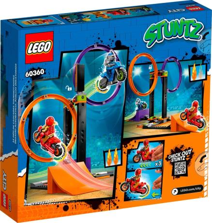 Конструктор LEGO City Stuntz Каскадерське завдання із обертанням 117 деталей (60360) - фото 0