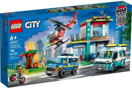 Конструктор LEGO City Центр керування рятувальним транспортом 706 деталей (60371) - фото 0