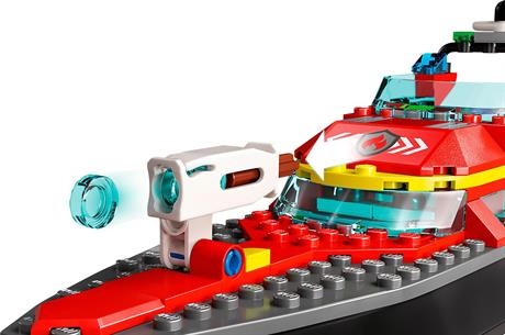 Конструктор LEGO City Лодка пожарной бригады 144 детали (60373) - фото 5