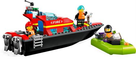 Конструктор LEGO City Човен пожежної бригади 144 деталі (60373) - фото 6