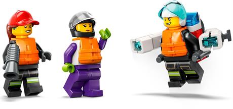 Конструктор LEGO City Лодка пожарной бригады 144 детали (60373) - фото 8