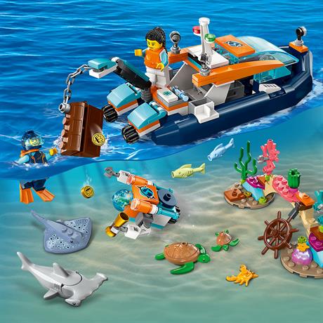 Конструктор LEGO City Exploration Исследовательская подводная лодка 182 детали (60377) - фото 3
