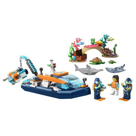 Конструктор LEGO City Exploration Исследовательская подводная лодка 182 детали (60377) - фото 7