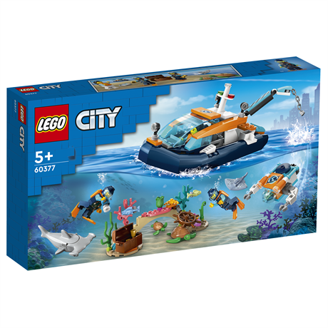 Конструктор LEGO City Exploration Исследовательская подводная лодка 182 детали (60377) - фото 0