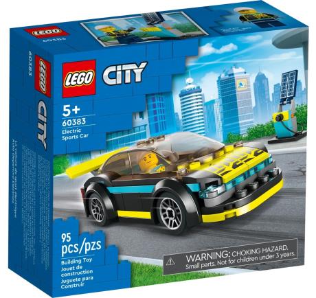 Конструктор LEGO City Great Vehicles Електричний спортивний автомобіль 95 деталей (60383) - фото 0