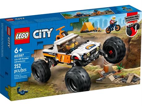 Конструктор LEGO City Пригоди на позашляховику 4x4 252 деталі (60387) - фото 0