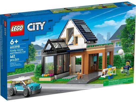 Конструктор LEGO City Сімейний будинок та електромобіль 462 деталі (60398) - фото 0