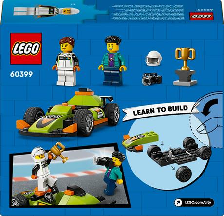 Конструктор LEGO City Зелений автомобіль для перегонів 56 деталей (60399) - фото 3