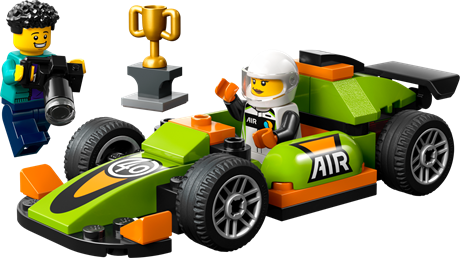 Конструктор LEGO City Зеленый гоночный автомобиль 56 деталей (60399) - фото 4