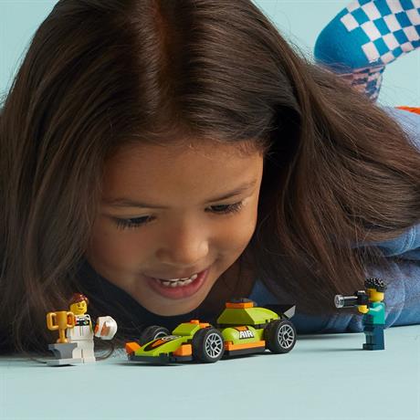Конструктор LEGO City Зеленый гоночный автомобиль 56 деталей (60399) - фото 6