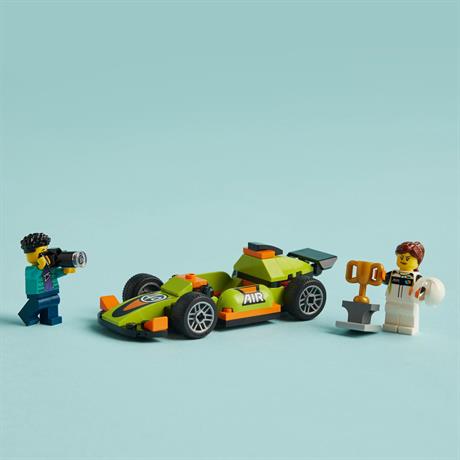 Конструктор LEGO City Зеленый гоночный автомобиль 56 деталей (60399) - фото 10