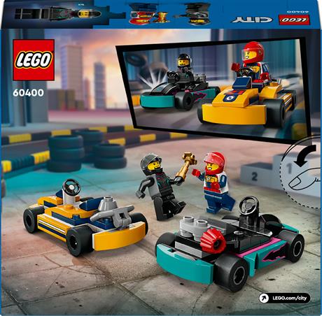 Конструктор LEGO City Картинг и гонщики 99 деталей (60400) - фото 2