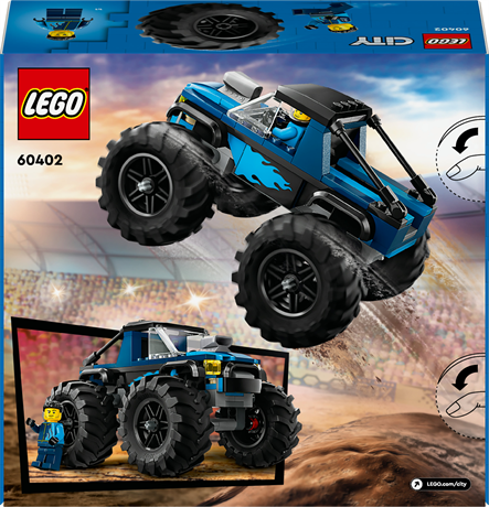 Конструктор LEGO City Синя вантажівка-монстр 148 деталей (60402) - фото 9
