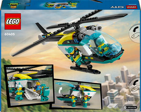 Конструктор LEGO City Гелікоптер аварійно-рятувальної служби 226 деталей (60405) - фото 3