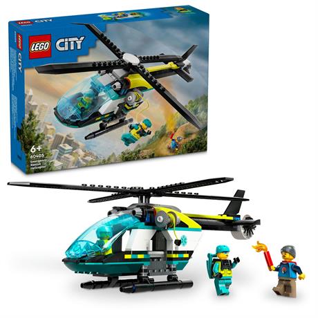 Конструктор LEGO City Вертолет аварийно-спасательной службы 226 деталей (60405) - фото 0