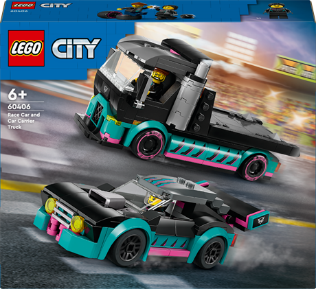 Конструктор LEGO City Гоночный автомобиль и автовоз 328 деталей (60406) - фото 2