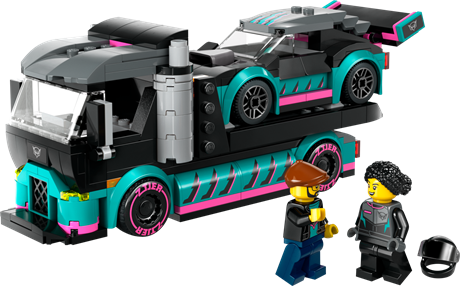 Конструктор LEGO City Автомобіль для перегонів та автовоз 328 деталей (60406) - фото 4