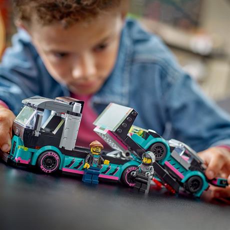 Конструктор LEGO City Гоночный автомобиль и автовоз 328 деталей (60406) - фото 5