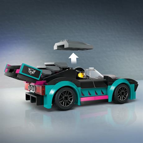 Конструктор LEGO City Автомобіль для перегонів та автовоз 328 деталей (60406) - фото 6