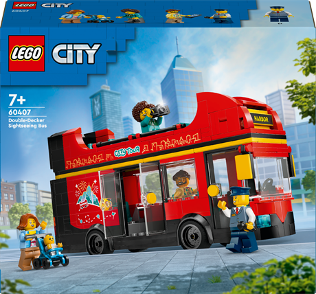 Конструктор LEGO City Красный двухэтажный экскурсионный автобус 384 детали (60407) - фото 2
