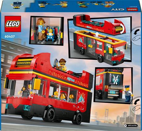 Конструктор LEGO City Червоний двоповерховий екскурсійний автобус 384 деталі (60407) - фото 3