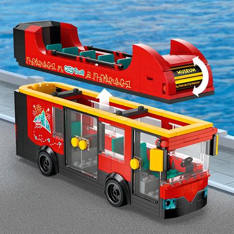 Конструктор LEGO City Червоний двоповерховий екскурсійний автобус 384 деталі (60407) - фото 6