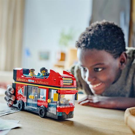 Конструктор LEGO City Красный двухэтажный экскурсионный автобус 384 детали (60407) - фото 8