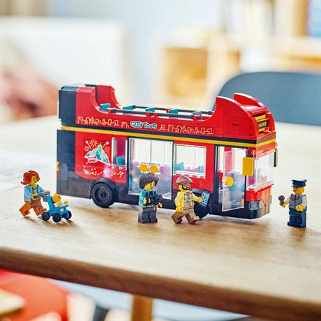 Конструктор LEGO City Красный двухэтажный экскурсионный автобус 384 детали (60407) - фото 10