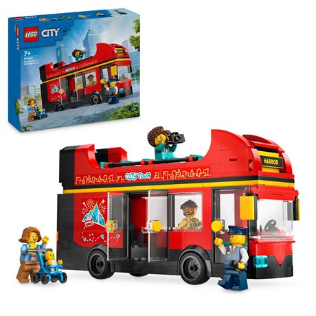 Конструктор LEGO City Красный двухэтажный экскурсионный автобус 384 детали (60407) - фото 0