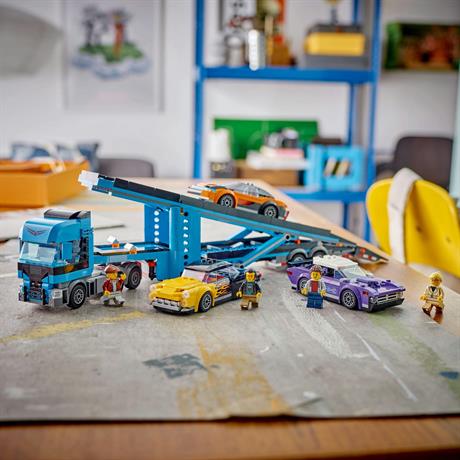 Конструктор LEGO City Вантажівка-транспортер зі спортивними авто 998 деталей (60408) - фото 10
