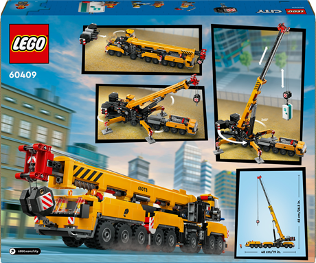 Конструктор LEGO City Жовтий пересувний будівельний кран 1116 деталей (60409) - фото 3