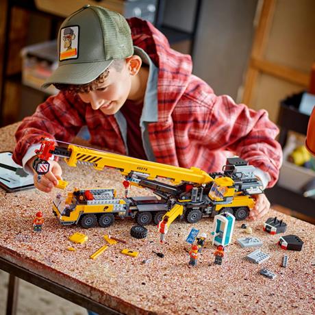 Конструктор LEGO City Жовтий пересувний будівельний кран 1116 деталей (60409) - фото 9