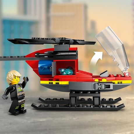 Конструктор LEGO City Пожарный спасательный вертолет 85 деталей (60411) - фото 2