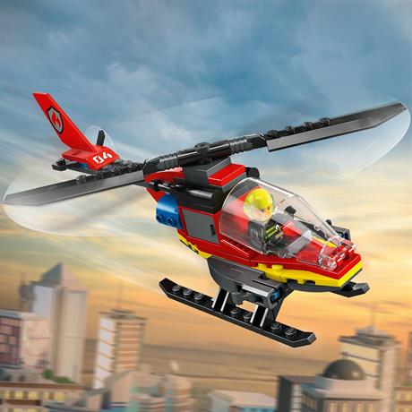 Конструктор LEGO City Пожежний рятувальний гелікоптер 85 деталей (60411) - фото 4