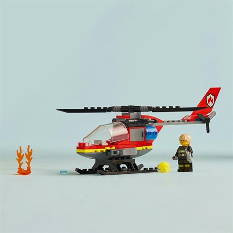Конструктор LEGO City Пожежний рятувальний гелікоптер 85 деталей (60411) - фото 7