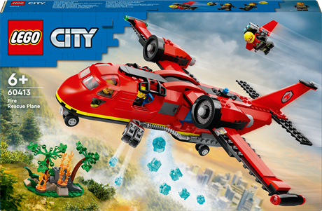 Конструктор LEGO City Пожарный спасательный самолет 478 деталей (60413) - фото 0