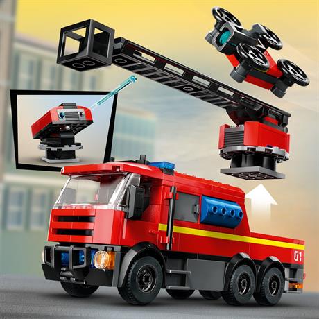 Конструктор LEGO City Пожарное депо с пожарной машиной 843 детали (60414) - фото 3