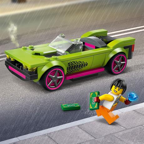 Конструктор LEGO City Преследование маслкара на полицейском автомобиле 213 деталей (60415) - фото 3
